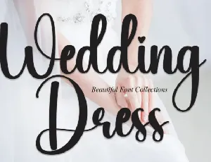 Wedding Dress Script font