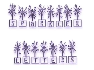 Sparkler Letters font