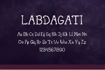 Labdagati font