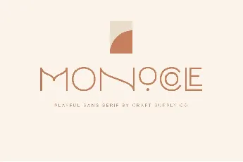 Monocole Free font