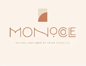 Monocole Free font