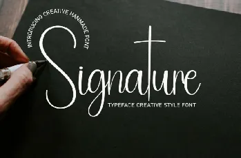 Signature Script Typeface font