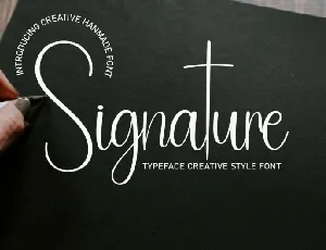 Signature Script Typeface font