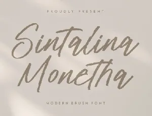 Sintalina Monetha font