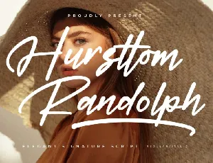 Hursttom Randolph font