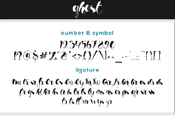 Ghost Demo font