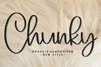 Chunky Script font