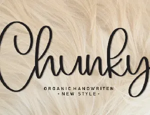 Chunky Script font