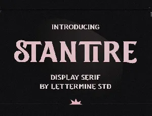 Stantire font