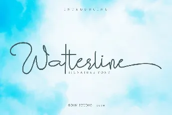 Watterline Elegant Signature Script font