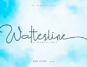 Watterline Elegant Signature Script font