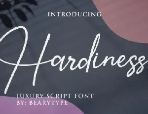 Hardiness Luxury Script font