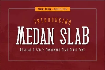 Medan Slab font