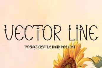 Vector Line Display font