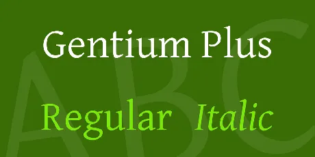 Gentium Plus font