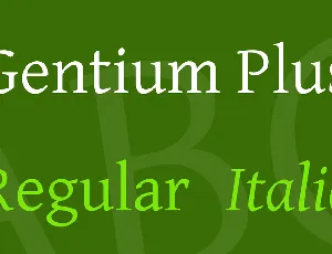 Gentium Plus font