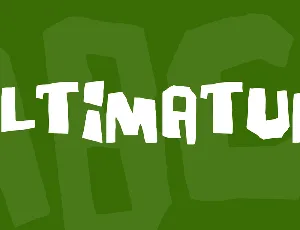 Ultimatum font