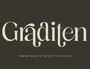 Graditen font