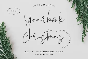 Yearbook Christmas font