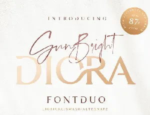 Diora Sunbright Duo font