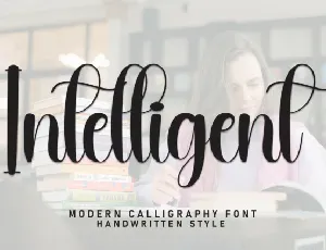 Intelligent Script Typeface font