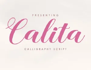 Calita Script font