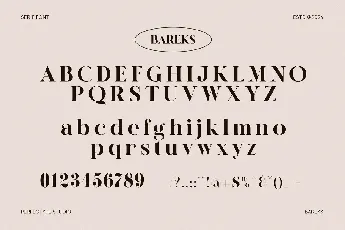 Bareks font