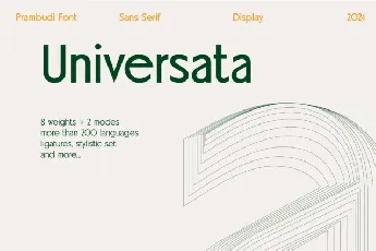 Universata font