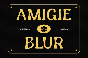 Amigie Blur font