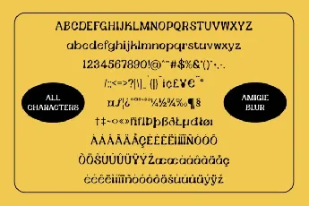 Amigie Blur font