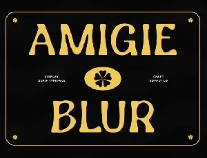 Amigie Blur font