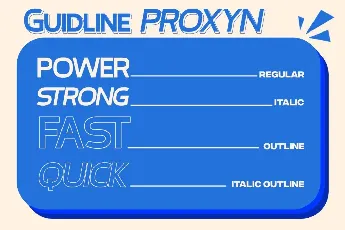 Proxyn DEMO font