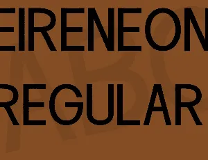 Eireneon font