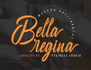 Bella Regina Calligraphy font