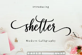 shelter font