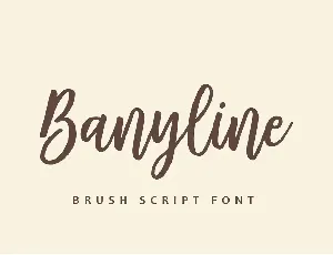 Banyline font