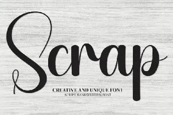 Scrap Script font