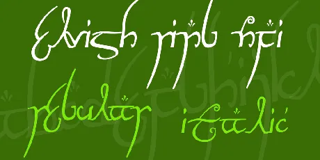 Elvish Ring NFI font