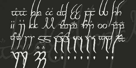 Elvish Ring NFI font