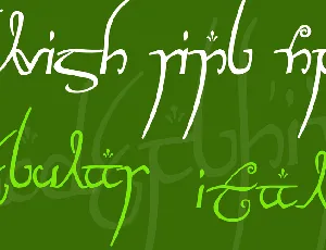 Elvish Ring NFI font