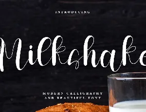 Milkshake font