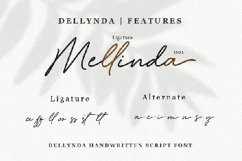 Dellynda font