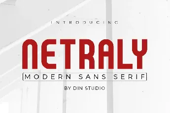 Netraly Modern Sans Serif font