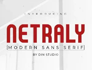 Netraly Modern Sans Serif font