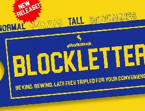 Blockletter font