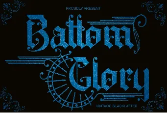 Battom Glory font