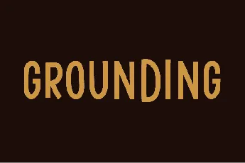 Grounding font