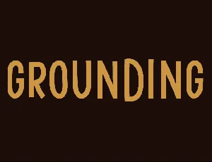 Grounding font