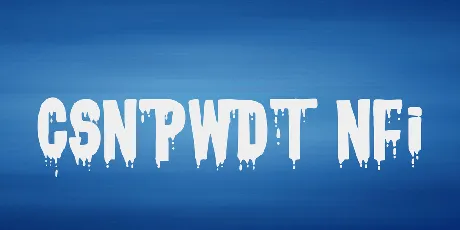 CSNPWDT NFI font