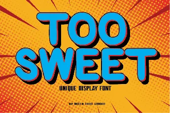 TOO SWEETS font